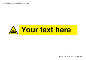 Custom Warning quicksand mud or silt